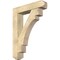 Ekena Millwork Merced Craftsman Rough Sawn Bracket w/ Offset Brace, Douglas Fir, 8"W x 36"D x 48"H BKT0806X36X48MRC04RDF - alternate 1